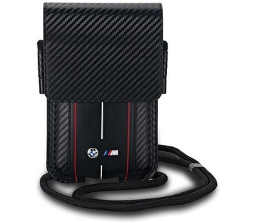 BMW Carbon Red Stripes Heuptas (Scherm tot 7 Inch) - Zwart Zwart
