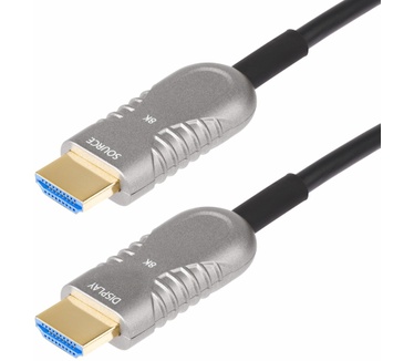 Startech.com 30,4m Hybride Actieve Optische HDMI 2.1 Kabel (AOC), CMP, Plenum Rated, 8K Ultra High Speed HDMI 2.1/2.0 Optische Kabel, 48Gbps, 8K 60Hz/4K 120Hz, HDR10+/FRL/TMDS/eARC