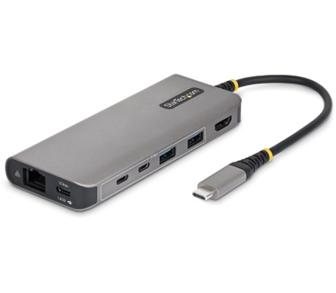 Startech.com USB-C naar HDMI Multiport Adapter met 140W PD Charging, 4K 60Hz, 5-Poort USB 5Gbps Hub, GbE, Type-C Mini Dock voor MacBook / Dell / ThinkPad / HP
