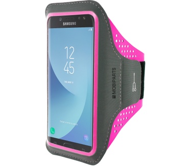 Mobiparts Comfort Fit Sport Armband Samsung Galaxy J5 (2017) Neon Pink