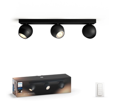 Philips Hue Buckram Spotlamp Zwart (3-spot)