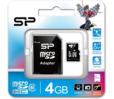 Silicon Power microSDHC, 4GB
