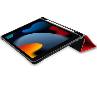 Otterbox OtterBox React Folio-hoes voor iPad 8th/9th gen, schokbestendig, valbestendig, ultradun, beschermende folio-hoes, getest volgens militaire standaard, Rood