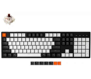 Keychron C2-G1 Wired WhiteLd HS Red US