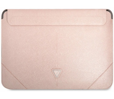 Guess Saffiano Laptoptas voor o.a. Apple MacBook (16") - Roze Roze
