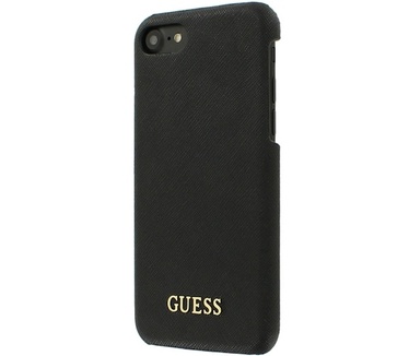 Guess Saffiano Hard Case voor Apple iPhone 7 (4.7") - Zwart Zwart