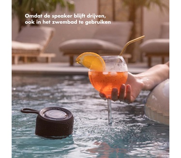 Selencia AquaPlay Bluetooth Speaker - Draadloze speaker - Waterproof - Black