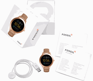 Fossil Q Venture FTW6005 Rosé Goud (Bruin)