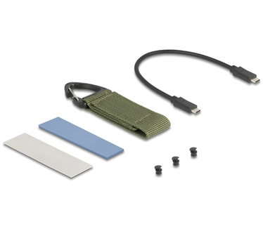 Delock M.2 NVMe SSD Gehäuse USB 40 Gbps - werkzeugfrei