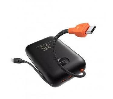 VEGER powerbank 30000 mAh with built-in cables Type C / Lightning PD QC3.0 35W K3 (W3018) black