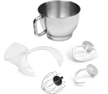 Medion Premium keukenmachine MD 16480 | vermogen 1000W | mengen | kneden | roeren | 8 snelheden | roestvrijstalen mengkom