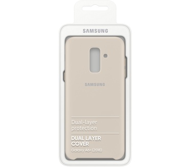 Samsung Galaxy A6+ Dual Layer Cover (Galaxy A6+) Goud
