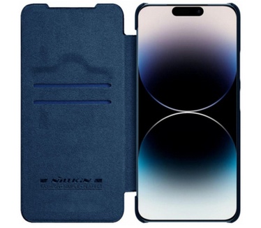 Nillkin Qin Pro PU Book Case - iPhone 14 Pro Max (6.7") - Blauw Blauw