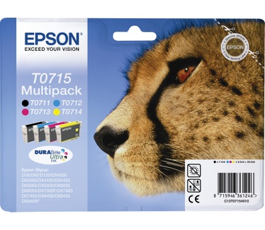 Epson Multipack 4-kleur T0715 DURABrite Ultra Ink