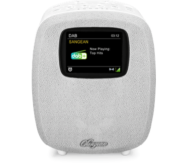 Sangean DCR-83 tafelradio DAB+, FM AUX, Bluetooth, DAB+, FM, USB batterij-oplaadfunctie, wekfunctie A500460, wit
