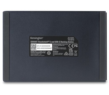 Kensington SD5560T Thunderbolt™ 3 en USB-C Dual 4K Docking Station met 96W Power Delivery