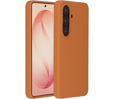 Accezz Liquid Silicone Backcover met MagSafe Samsung Galaxy S26 Plus - Oranje