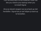 Signal back-up via cloud