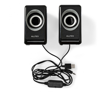 Allteq Computer luidspreker USB en Jack