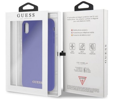 Guess Silicone HardCase - Apple iPhone X/XS (5.8") - Paars  Paars