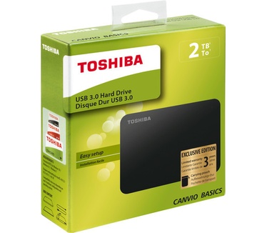 Toshiba Canvio Basics 2 Exclusive Edition 2TB Zwart