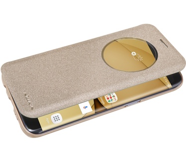 Nillkin Sparkle S-View Book Case Samsung Galaxy S7 Edge - Goud
