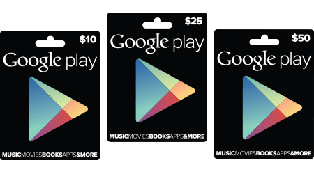 Google Play giftcards