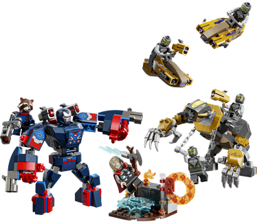 LEGO Jurassic World Avengers: Endgame Thor vs. Chitauri