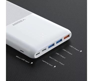 VEGER powerbank 20000 mAh PD QC3.0 3A 20W S22 (W2060) black