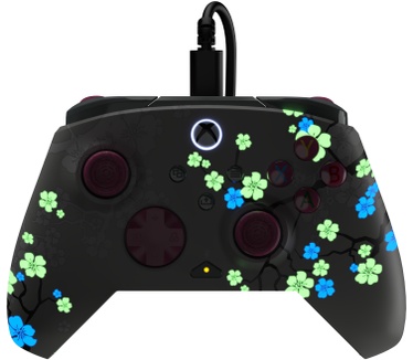 Turtle Beach Rematch Advanced bedrade gamecontroller voor XBOX & PC - Cherry Blossom, XBOX Series X|S, XBOX One, PC, 2 toewijsbare knoppen, Hall-effect-triggers, audiobediening, licht op Blauw, Grijs, Zwart