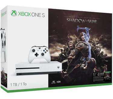 Microsoft Xbox One S 1TB + Shadow of War Wit