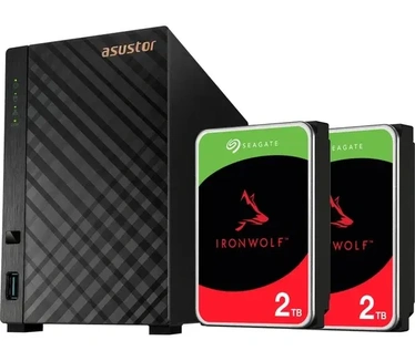 Asustor Drivestor 2 Lite incl. 2x Seagate IronWolf 2 TB harde schijf NAS
