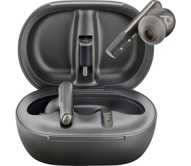 Poly Voyager Free 60+ UC Carbon Black Earbuds + BT700 USB-C-adapter + oplaadcase met touchscreen