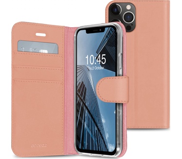 Accezz Wallet Softcase Bookcase iPhone 13 Pro - RosГ© Goud