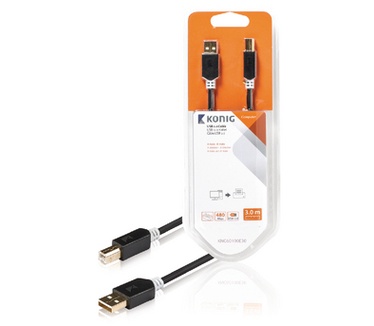 König USB A - USB B M/M 3m