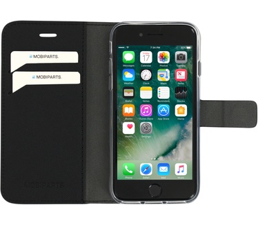 Mobiparts Saffiano Wallet Case Apple iPhone 7, iPhone 8 Black