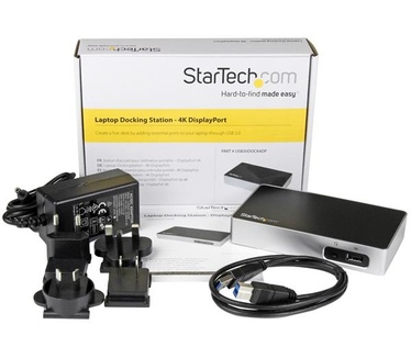 Startech.com 4K DisplayPort docking station voor laptops USB 3.0 Universele laptop port replicator