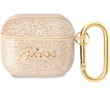 Guess Gitter Flakes Case - Apple Airpods 3 - Goud