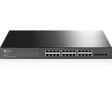 TP-Link gigabit smart switch met 24 poorten en 4 SFP-sleuven (T1600G-28TS (TL-SG2424))