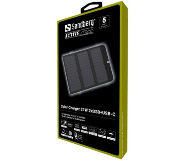 Sandberg Solar Charger 21W 2xUSB+USB-C