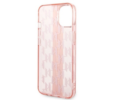Karl Lagerfeld Monogram Back Case - iPhone 14 Plus (6.7") - Roze Roze
