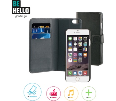 BeHello iPhone 6 Plus / 6S Plus 2-in-1 Wallet Case Black