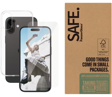 PanzerGlass SAFE by PG 2-in-1 Bundle iPhone 16 6.1