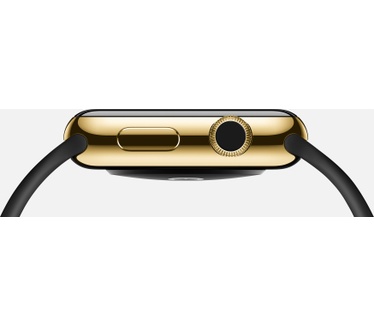 Apple Watch Edition (geelgouden pin, 42mm) Zwart (Zwart)