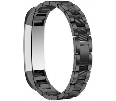 qMust Premium Mesh armband voor Fitbit Alta - Black