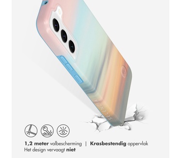 Selencia Aurora Fashion Backcover Samsung Galaxy S22 - Duurzaam hoesje - 100% gerecycled - Sky Sunset Multicolor