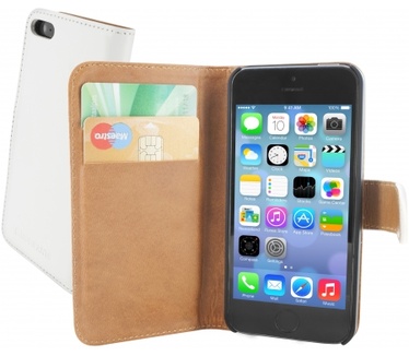 Mobiparts Premium Wallet Case Apple iPhone 5/5S White