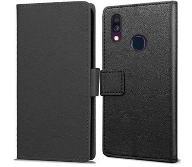 qMust Samsung Galaxy A40 Wallet Hoesje Zwart