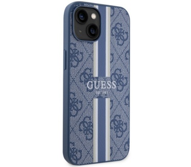 Guess 4G Printed Stripe Back Case - iPhone 14 Plus (6.7") - Blauw Blauw