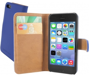Mobiparts Premium Wallet Case Apple iPhone 5/5S Blue
